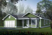 Traditional Style House Plan - 3 Beds 2 Baths 1018 Sq/Ft Plan #95-114 