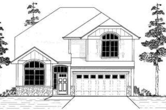 Exterior - Front Elevation for Traditional House Plan #53-415 - 4 bed, 2.5 bath