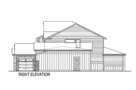 Exterior - Other Elevation 1 for Traditional House Plan #569-68 - 5 bed, 4.5 bath