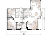 Modern Style House Plan - 2 Beds 1 Baths 2454 Sq/Ft Plan #23-151 