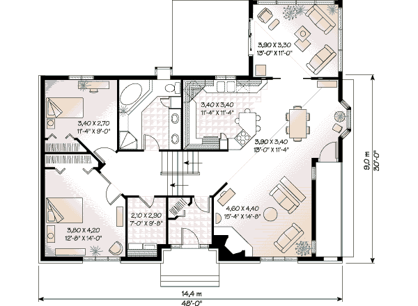 Home Plan - Modern Floor Plan - Main Floor Plan #23-151