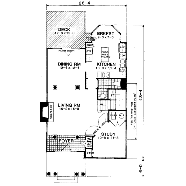 European Floor Plan - Main Floor Plan #322-102