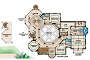Mediterranean Style House Plan - 4 Beds 5 Baths 5079 Sq/Ft Plan #27-385 