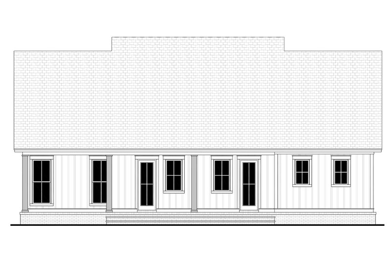 Dream House Plan - Exterior - Rear Elevation 2 for Farmhouse House Plan #430-279 - 3 bed, 2.5 bath