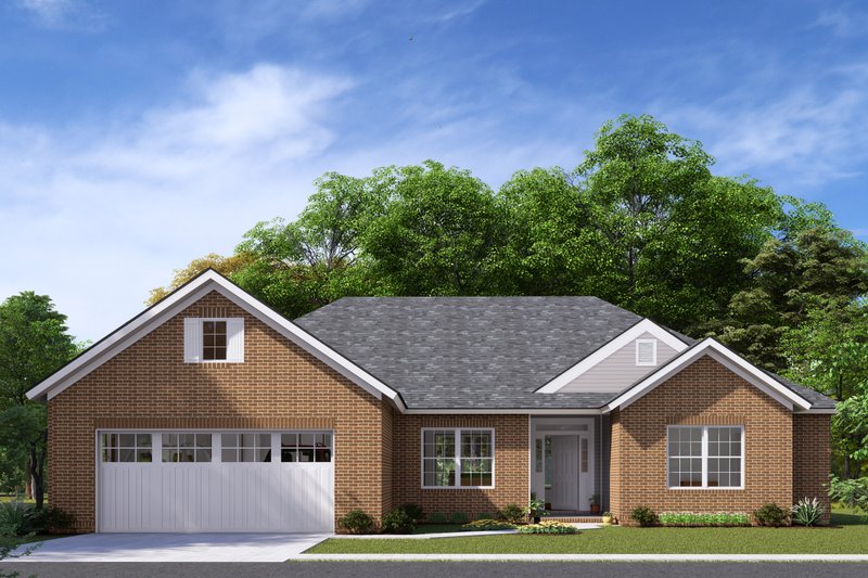 Home Plan - Ranch Exterior - Front Elevation Plan #513-19