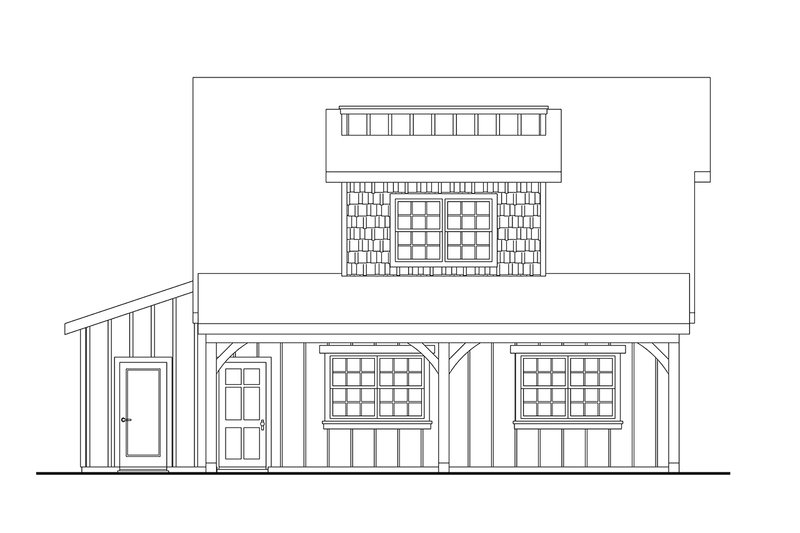 Home Plan - Exterior - Other Elevation for Craftsman House Plan #124-1386, 0 bath