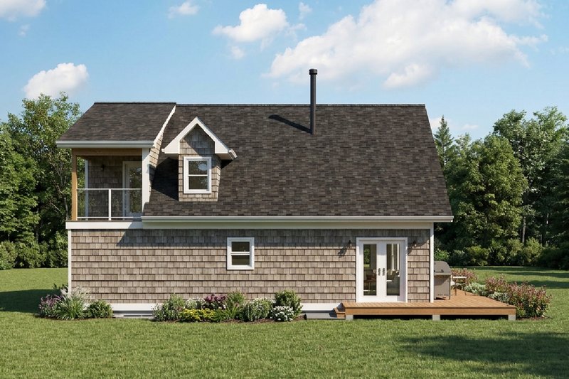 House Plan Design - Exterior - Other Elevation 1 for Cabin House Plan #126-188 - 3 bed, 2 bath