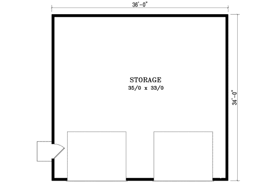 Floor Plan - Main Floor for Traditional House Plan #1-1001, 0 bath