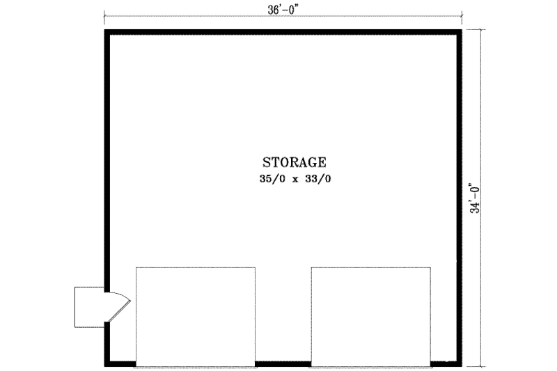 Dream House Plan - Floor Plan - Main Floor for Traditional House Plan #1-1001, 0 bath