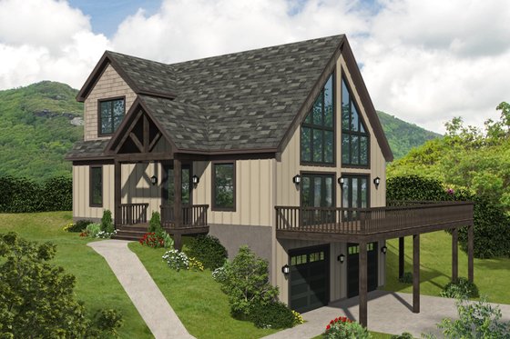 Traditional Style A Frame Plan
