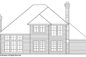 Exterior - Rear Elevation for Traditional House Plan #48-723 - 3 bed, 2.5 bath