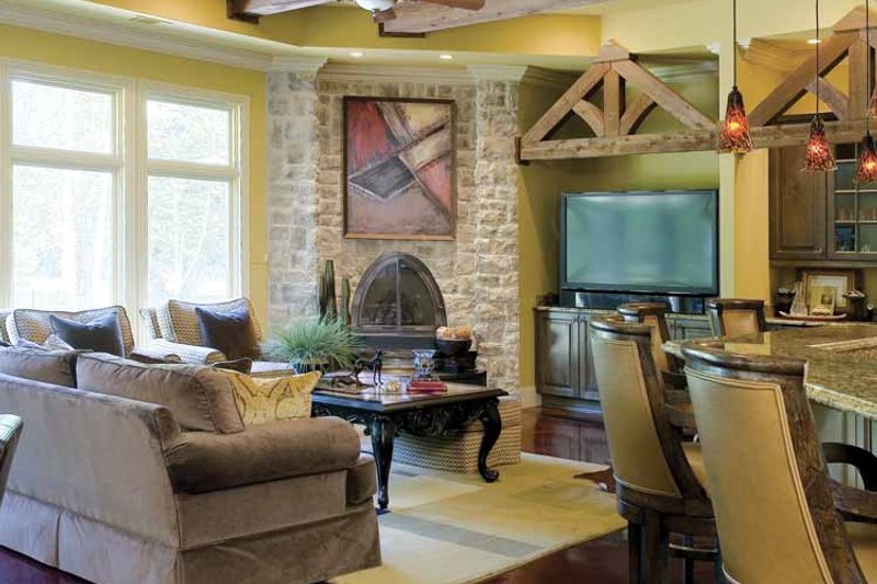 Dream House Plan - Interior - Family Room for Traditional House Plan #17-2757 - 3 bed, 3.5 bath