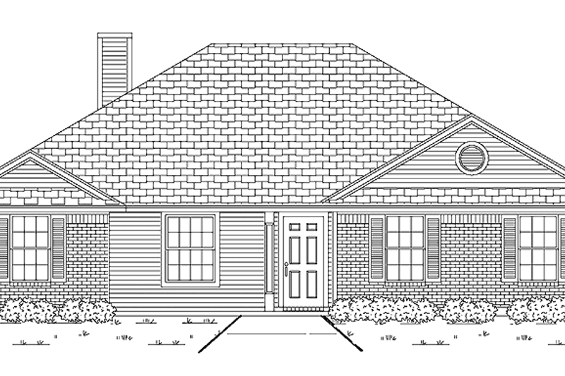 House Plan Design - Traditional Exterior - Front Elevation Plan #84-686