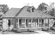 Country Style House Plan - 3 Beds 3 Baths 1785 Sq/Ft Plan #44-200 