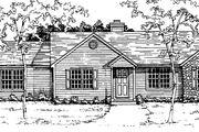 Country Style House Plan - 3 Beds 2 Baths 1224 Sq/Ft Plan #30-227 
