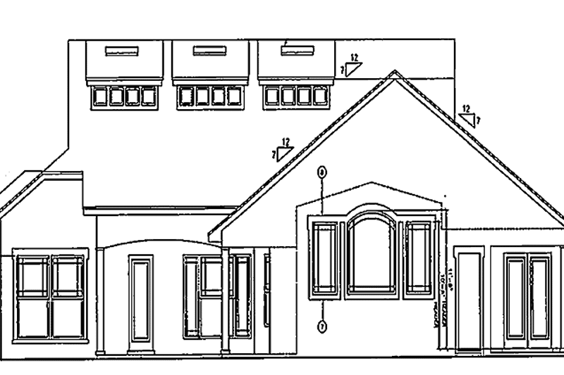 Dream House Plan - Exterior - Rear Elevation for Mediterranean House Plan #417-746 - 3 bed, 4 bath