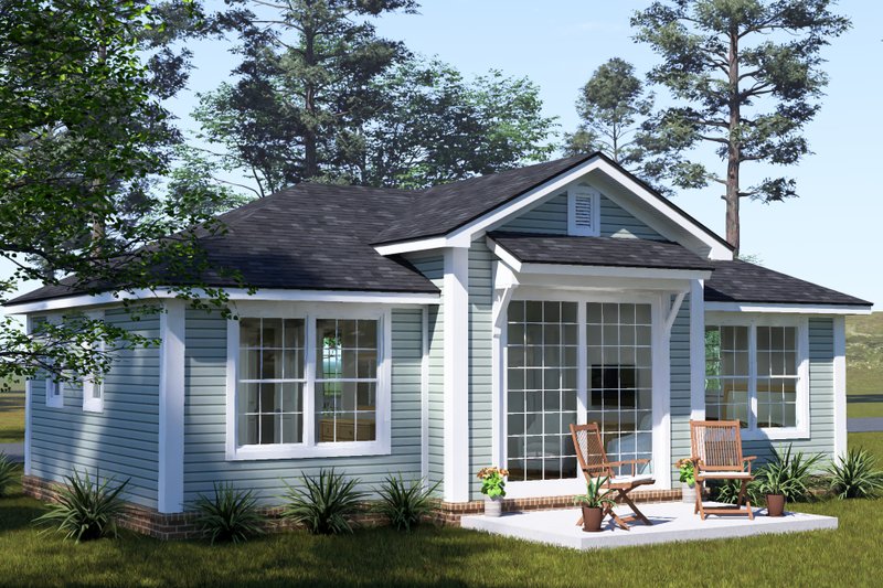 Architectural House Design - Exterior - Other Elevation 1 for Cottage House Plan #513-2471 - 2 bed, 2 bath