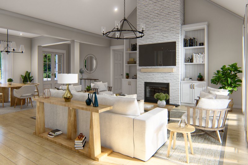 Dream House Plan - Interior - Family Room 1 for Farmhouse House Plan #430-261 - 3 bed, 2.5 bath