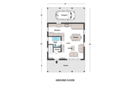 Contemporary Style House Plan - 3 Beds 3 Baths 2164 Sq/Ft Plan #542-23 