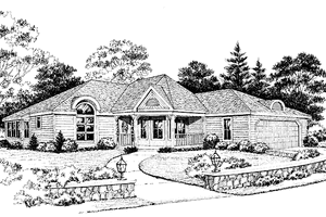 House Design - Country Exterior - Front Elevation Plan #314-223