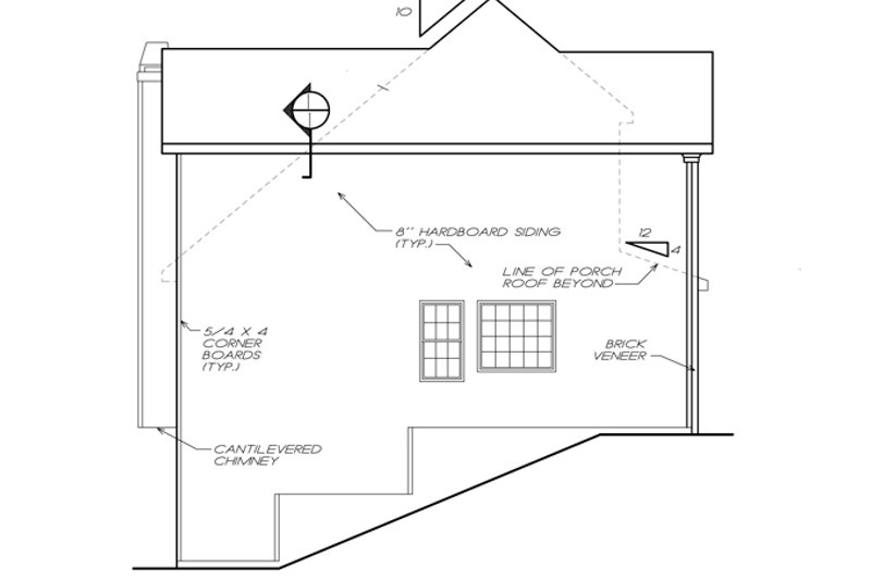 Home Plan - Exterior - Other Elevation for Colonial House Plan #927-753 - 4 bed, 2.5 bath