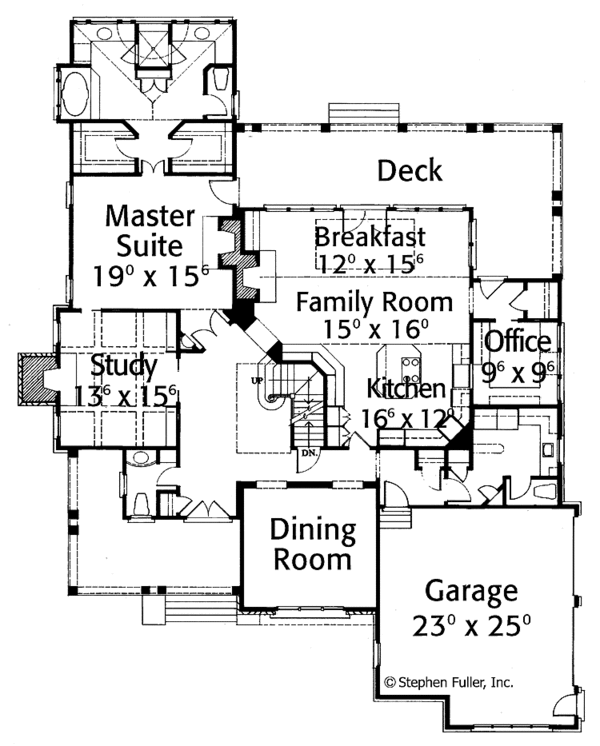 Architectural House Design - Country Floor Plan - Main Floor Plan #429-273