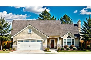 Architectural House Design - Craftsman Exterior - Front Elevation Plan #58-175