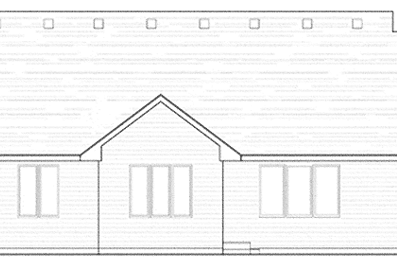 Architectural House Design - Exterior - Rear Elevation for European House Plan #51-996 - 3 bed, 2 bath