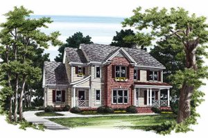 Country Exterior - Front Elevation Plan #927-545