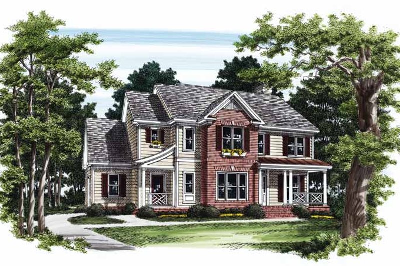 Dream House Plan - Country Exterior - Front Elevation Plan #927-545