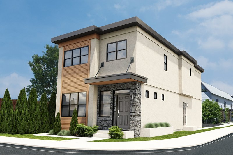 Home Plan - Modern Exterior - Front Elevation Plan #126-171