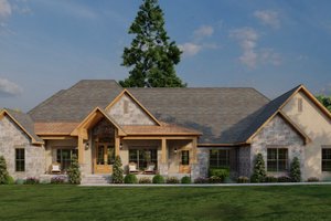 Craftsman Exterior - Front Elevation Plan #923-431