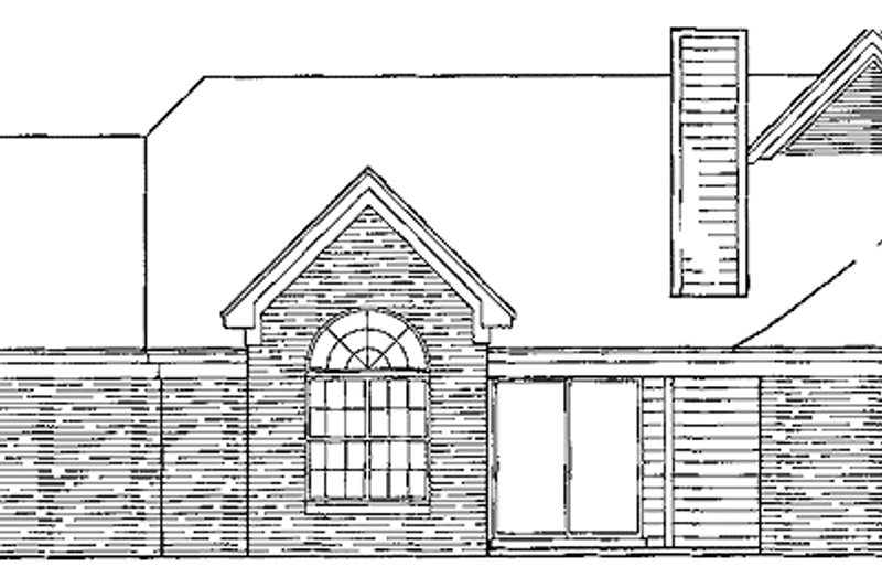 Home Plan - Exterior - Rear Elevation for Ranch House Plan #952-162 - 3 bed, 2 bath