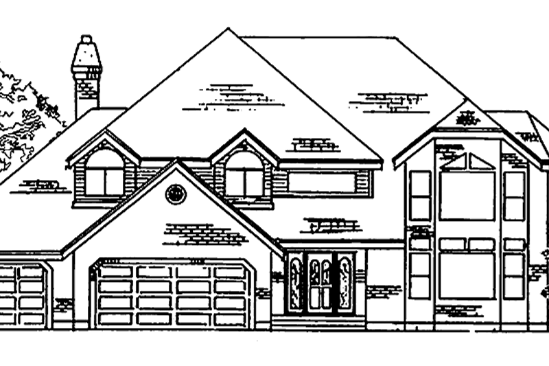 Architectural House Design - Traditional Exterior - Front Elevation Plan #945-44