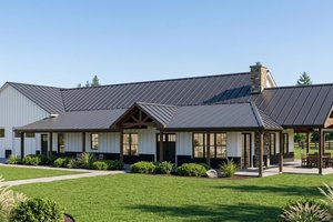House Design - Exterior - Front Elevation for Barndominium House Plan #1064-293 - 3 bed, 2.5 bath