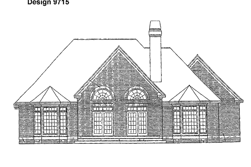 Home Plan - Exterior - Rear Elevation for Colonial House Plan #929-159 - 4 bed, 3 bath