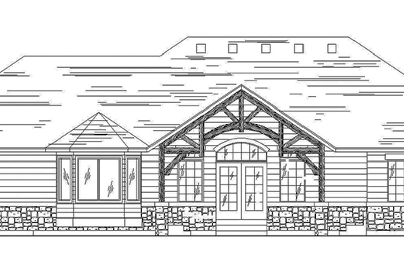 Home Plan - Exterior - Rear Elevation for Craftsman House Plan #945-63 - 3 bed, 2.5 bath