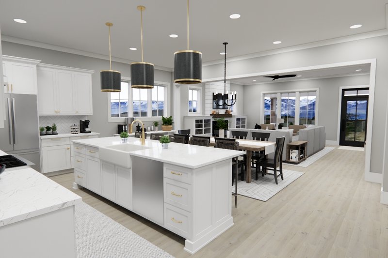House Blueprint - Interior - Kitchen 3 for Farmhouse House Plan #51-1262 - 3 bed, 3.5 bath