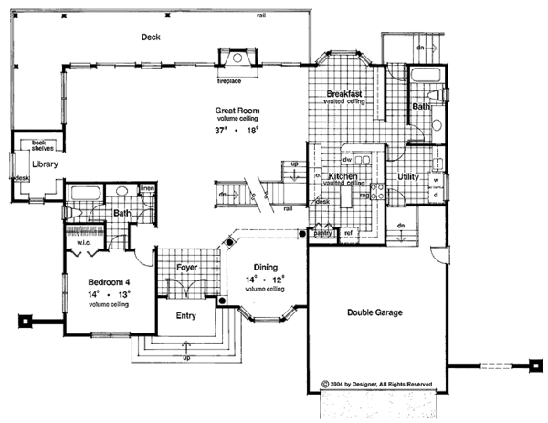 Home Plan - Mediterranean Floor Plan - Main Floor Plan #417-506