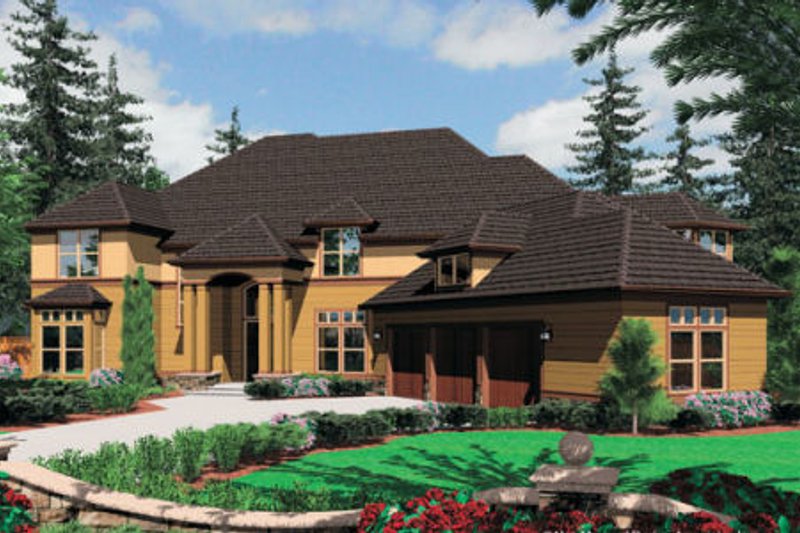 Dream House Plan - Craftsman Exterior - Front Elevation Plan #48-356