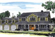Country Style House Plan - 4 Beds 2.5 Baths 2487 Sq/Ft Plan #315-127 