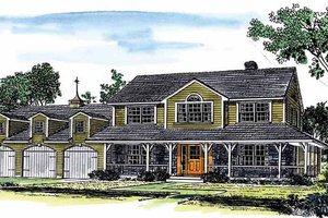 Country Exterior - Front Elevation Plan #315-127