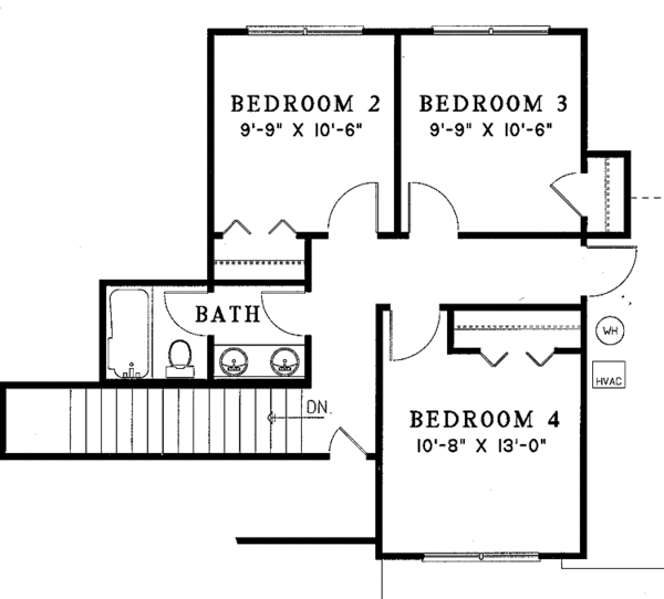 Home Plan - Country Floor Plan - Upper Floor Plan #17-3067