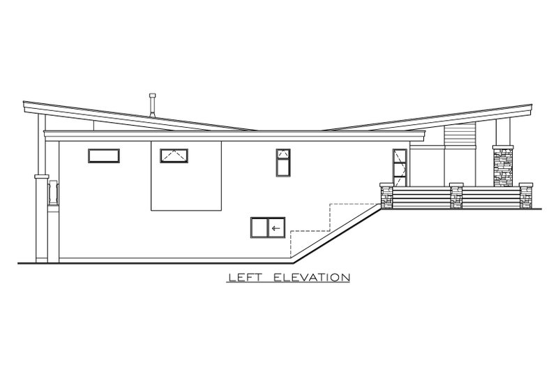 House Plan Design - Exterior - Other Elevation for Contemporary House Plan #1100-80 - 2 bed, 2 bath