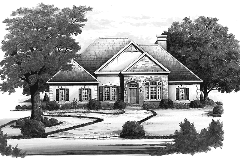 House Plan Design - Country Exterior - Front Elevation Plan #429-154