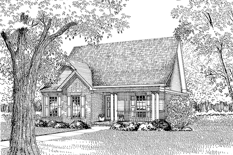 House Design - Country Exterior - Front Elevation Plan #17-2723