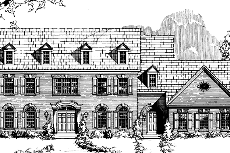House Blueprint - Classical Exterior - Front Elevation Plan #953-59