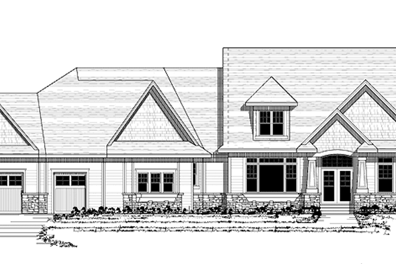 Architectural House Design - Traditional Exterior - Front Elevation Plan #51-686
