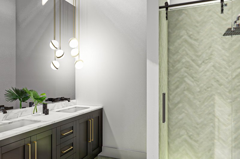 House Design - Interior - Master Bathroom for Barndominium House Plan #455-261 - 2 bed, 2 bath
