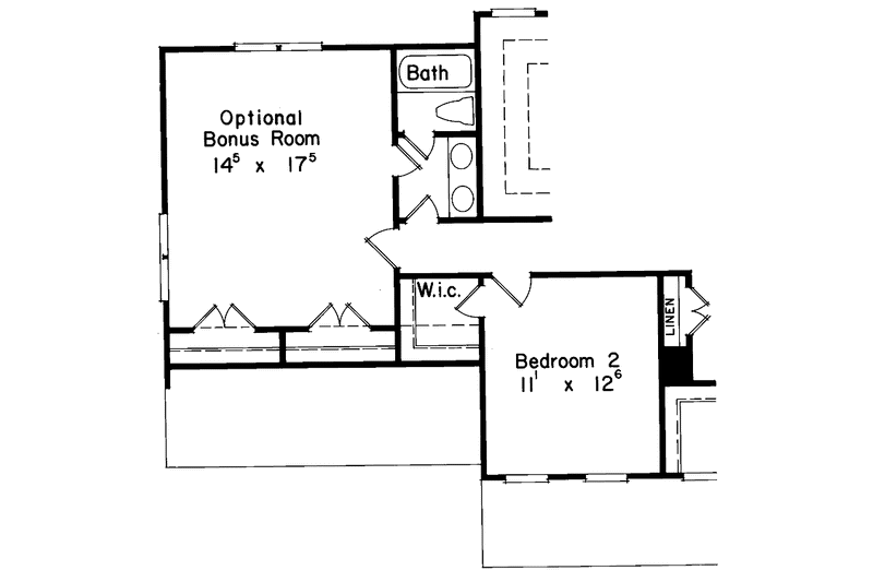 Home Plan - Floor Plan - Upper Floor 1 for Colonial House Plan #927-220 - 3 bed, 2.5 bath